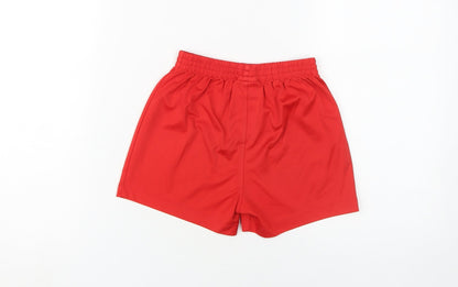 New Balance Boys Red Athletic Football Shorts 4-5 Years