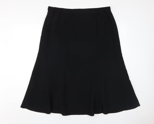 Eastex Women's Black A-Line Skirt, Size 18
