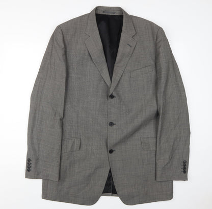 Mens UK Size 44 Jaeger Regular Grey Suit Jacket