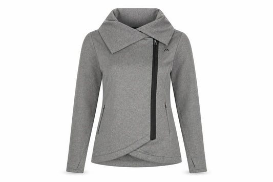 Head Women's Grey Biker Jacket - Size S, Casual Style