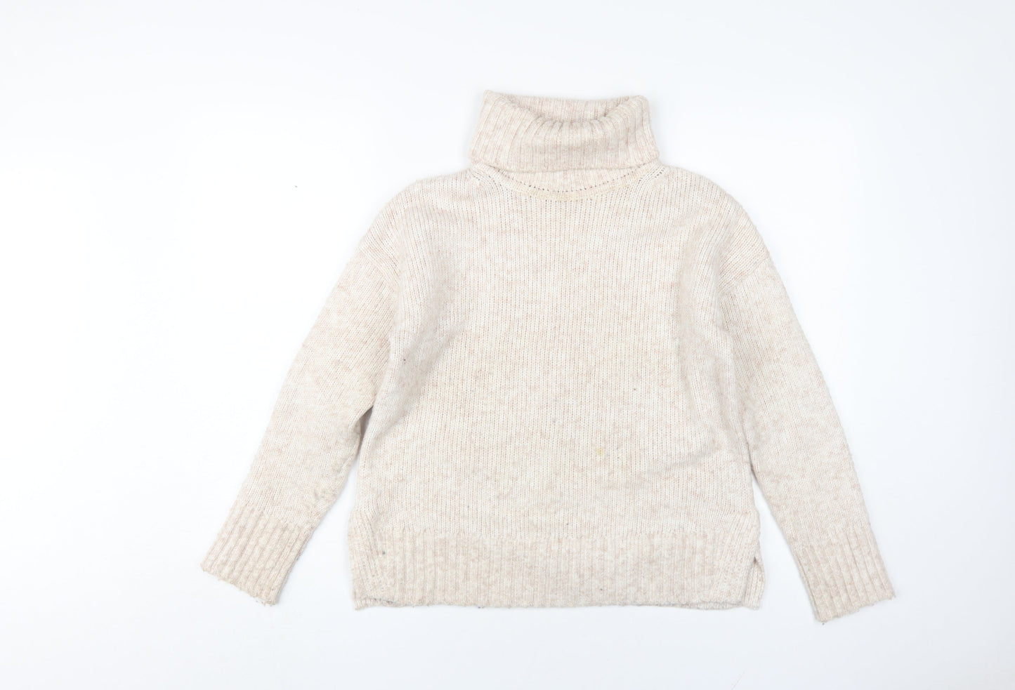 Banana Republic Women's Beige Roll Neck Jumper XS