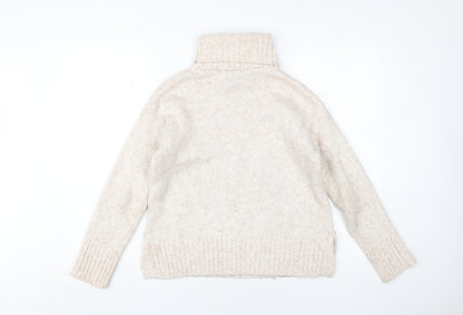 Banana Republic Women's Beige Roll Neck Jumper XS