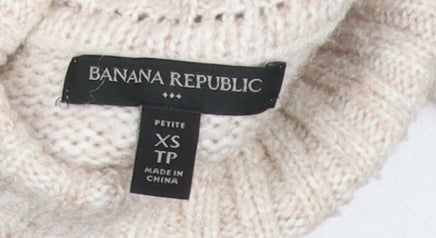 Banana Republic Women's Beige Roll Neck Jumper XS