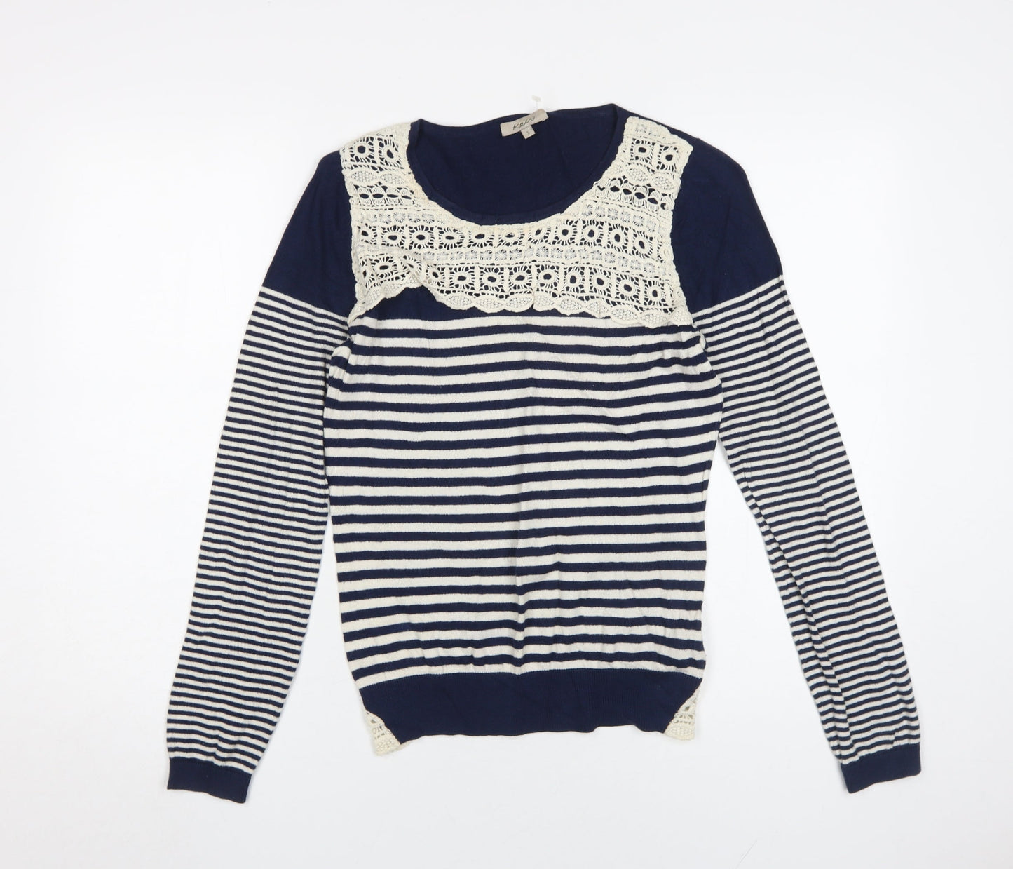 Womens UK Size S Ken Blue Pullover Jumper