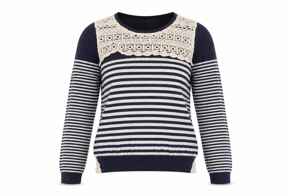Womens UK Size S Ken Blue Pullover Jumper