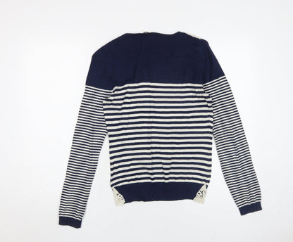 Womens UK Size S Ken Blue Pullover Jumper