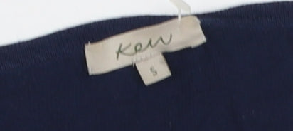 Womens UK Size S Ken Blue Pullover Jumper