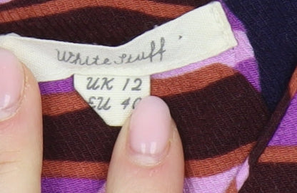 Womens UK Size 12 White Stuff Purple  Blouse