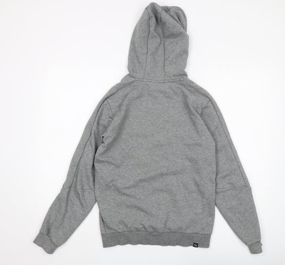 Puma Boys Grey Pullover Hoodie XL with Logo Accent