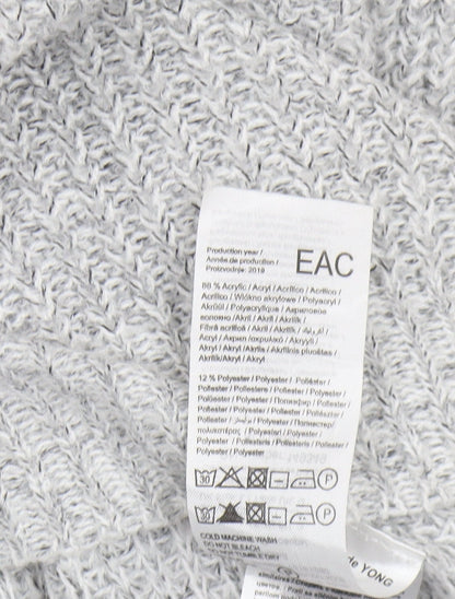 Womens UK Size L JACQUELINE de YONG Grey Pullover Jumper