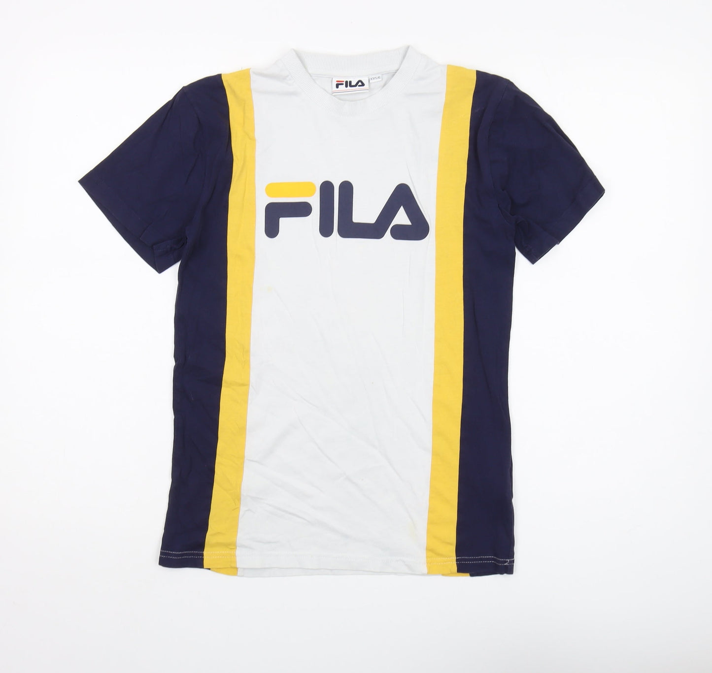 Unisex Adults UK Size 2XS FILA Multicoloured Basic T-Shirt