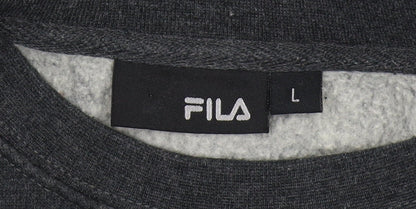 Mens UK Size L FILA Black Pullover Sweatshirt