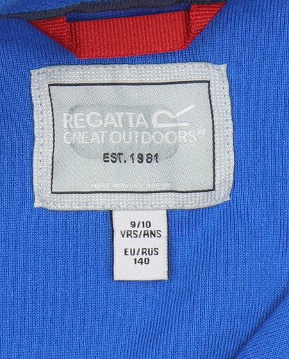 Regatta Boys Blue Fleece 1/4 Zip Sweatshirt 9-10 Years