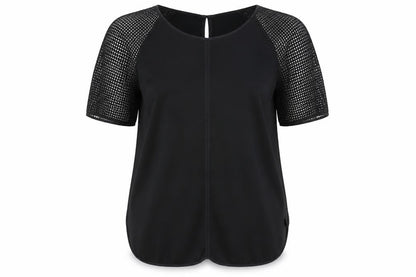 Reiss Women's Black Short Sleeve Blouse Size 8