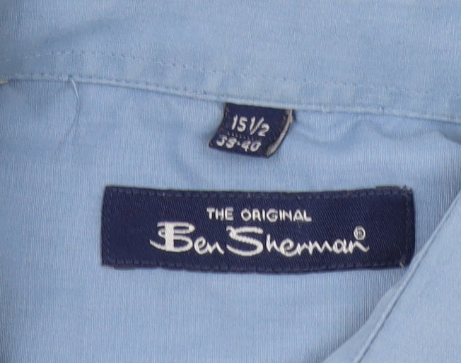 Ben Sherman Men's Blue Regular Fit Long Sleeve Shirt