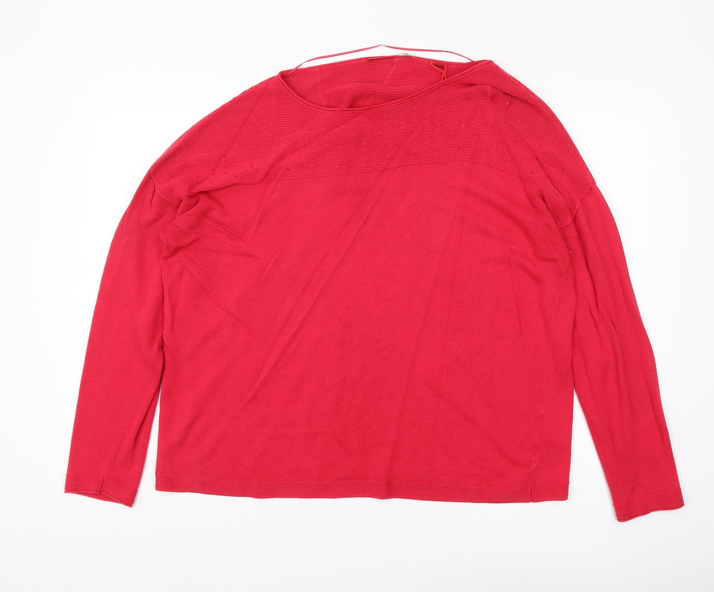 Womens UK Size 16 s.Oliver Red Pullover Jumper