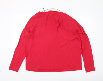 Womens UK Size 16 s.Oliver Red Pullover Jumper