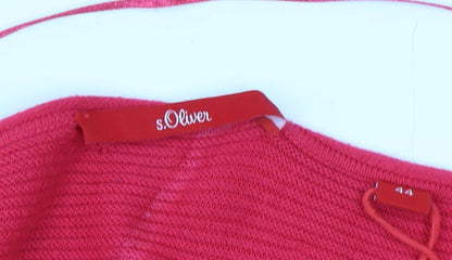 Womens UK Size 16 s.Oliver Red Pullover Jumper