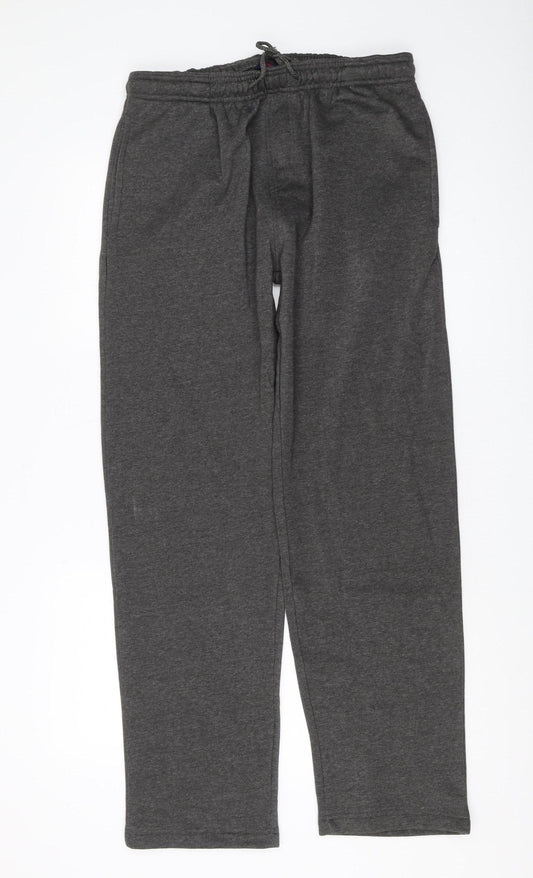Rydale Men's Grey Sweatpants L Casual Elastic Waist