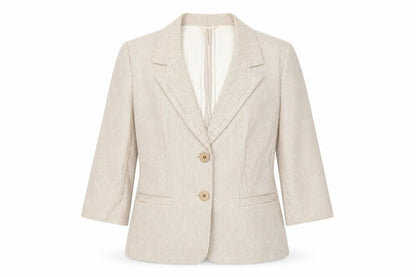 Womens UK Size 12 Viyella Regular Beige Blazer