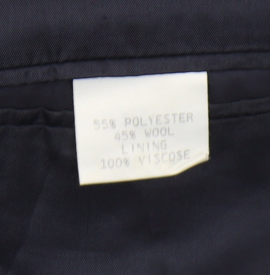 Mens UK Size 40 Pierre Cardin Regular Blue Suit Jacket