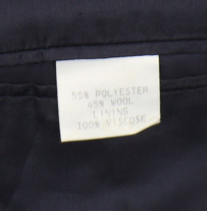 Mens UK Size 40 Pierre Cardin Regular Blue Suit Jacket