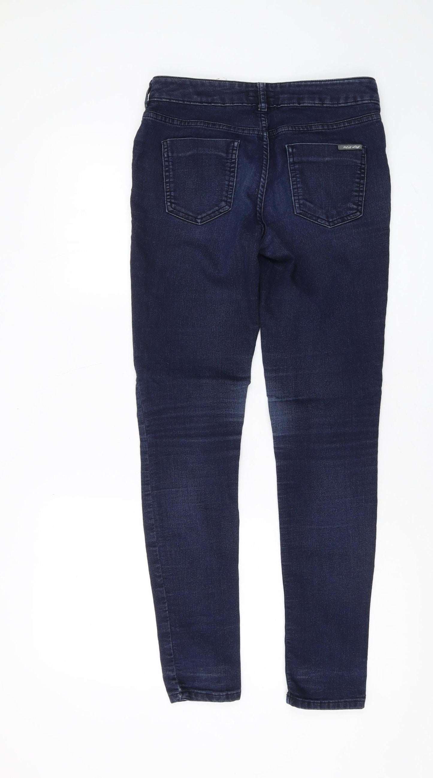 Womens UK Size 8R Unknown Regular Fit Skinny Blue Jeans