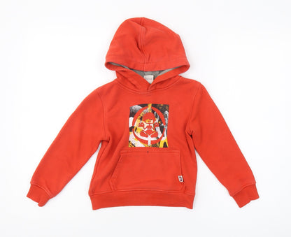 Saltrock Boys Red Pullover Hoodie 2-3 Years Graphic Print