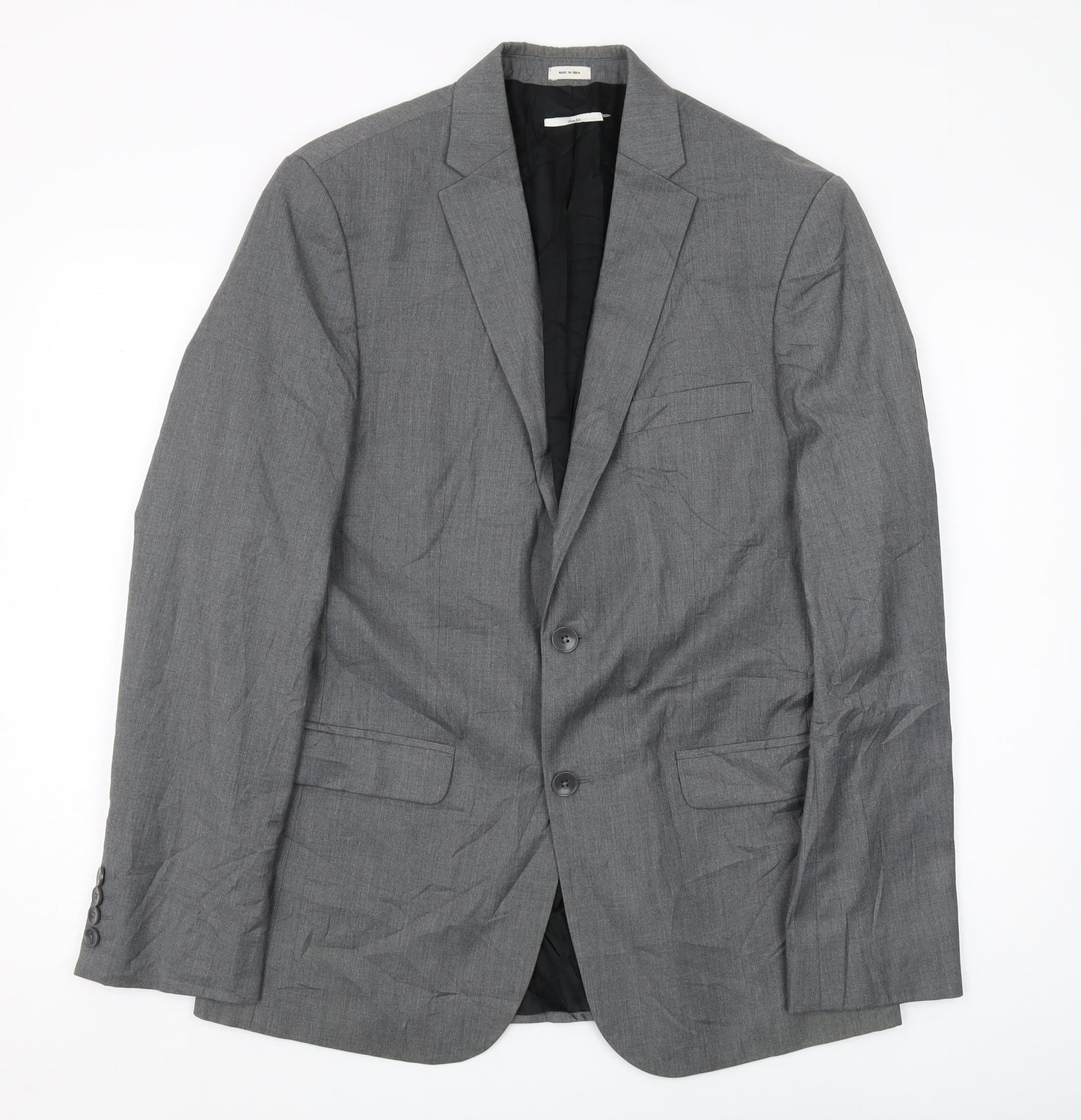Mens UK Size M Calvin Klein Regular Grey Suit Jacket
