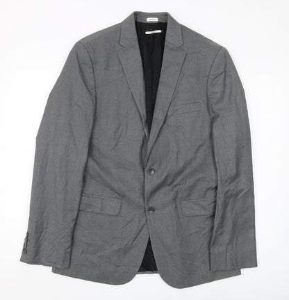Mens UK Size M Calvin Klein Regular Grey Suit Jacket