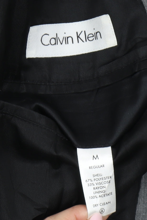 Mens UK Size M Calvin Klein Regular Grey Suit Jacket