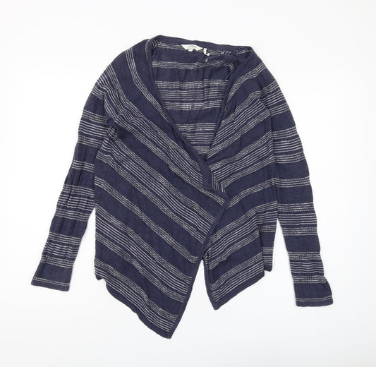 Womens UK Size 10 FatFace Blue Cardigan Jumper
