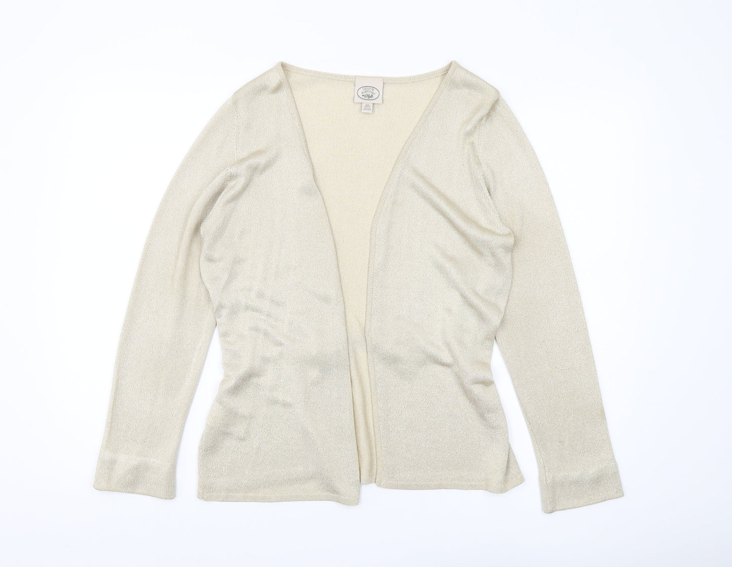 Womens UK Size L Laura Ashley Beige Cardigan Jumper