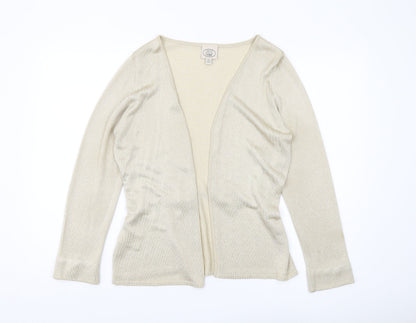 Womens UK Size L Laura Ashley Beige Cardigan Jumper