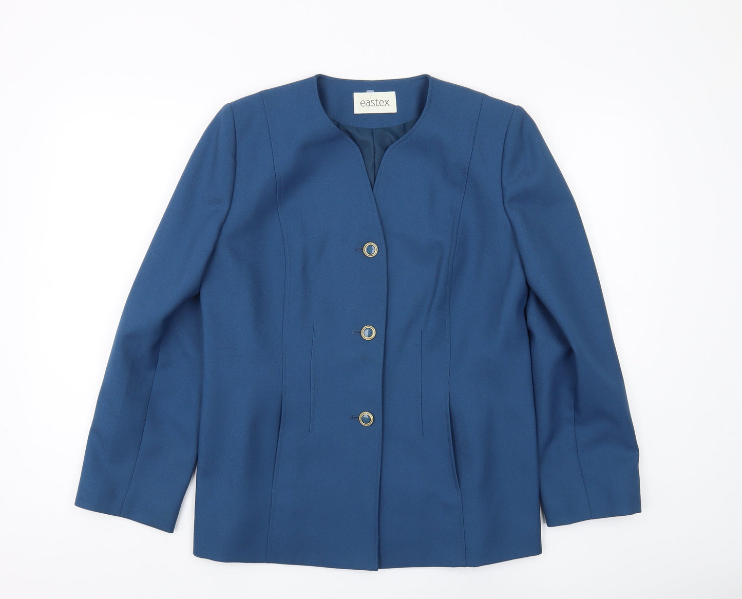 Eastex Women's Blue Suit Jacket Size 10, Regular Fit