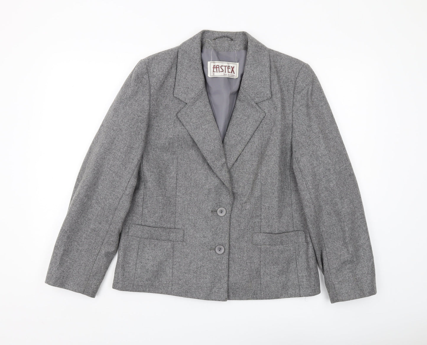 Womens UK Size 12 Eastex Grey Basic Jacket