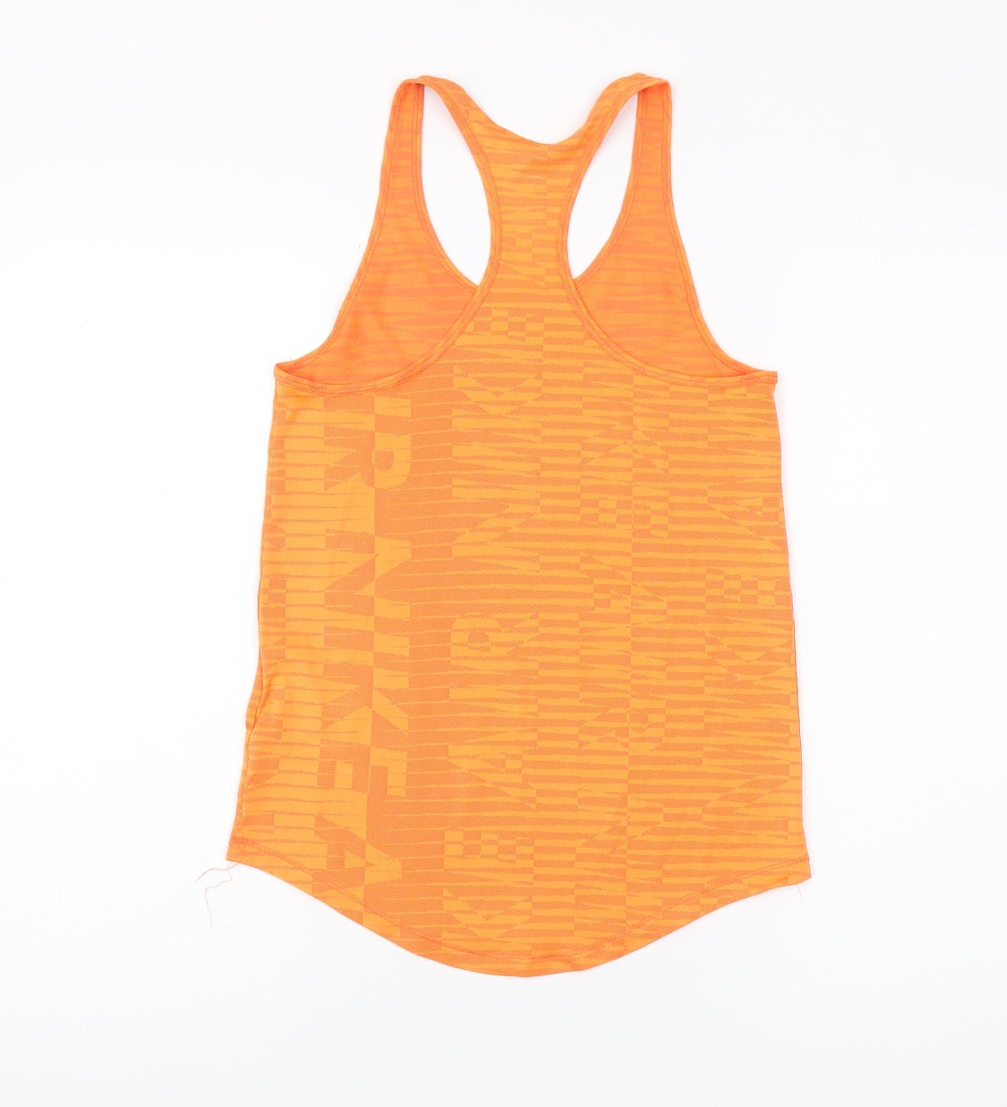 Nike Women's Orange Tank Top XS - Moisture Wicking Activewear