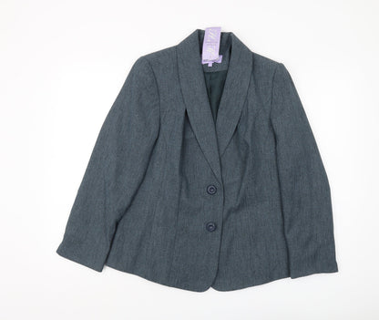 Honor Millburn Grey Women's Blazer Size 12, Classic Style