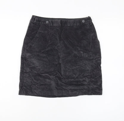 Banana Republic Women's Black Corduroy Skirt, Size 4