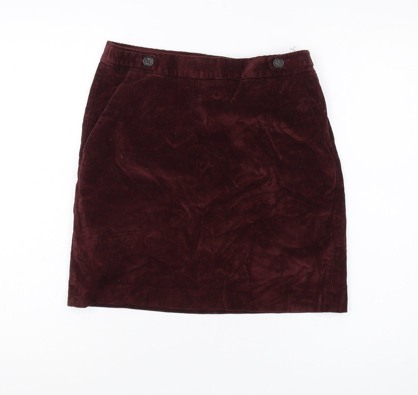 Banana Republic Women's Red Corduroy Pencil Skirt Size 4