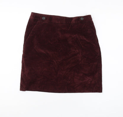 Banana Republic Women's Red Corduroy Pencil Skirt Size 4