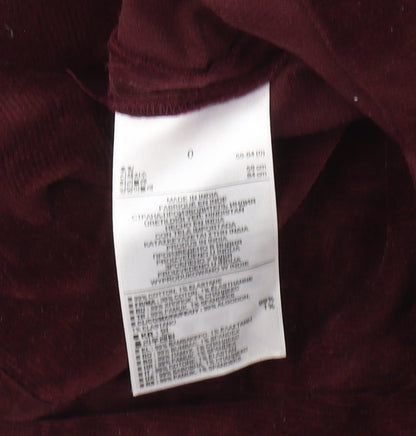 Banana Republic Women's Red Corduroy Pencil Skirt Size 4