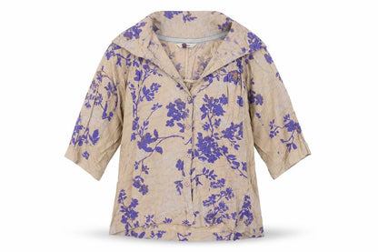 Womens UK Size 10 Fat Face Beige Tunic Blouse