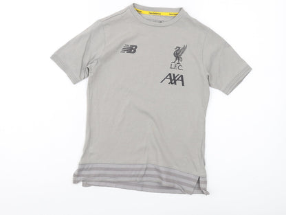 New Balance Boys Grey T-Shirt, 7-8 Years, Sports Style Casual