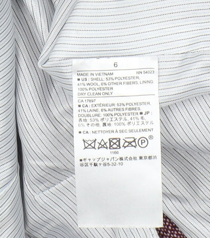 Banana Republic Women's Red Blazer Size 6 Classic Style