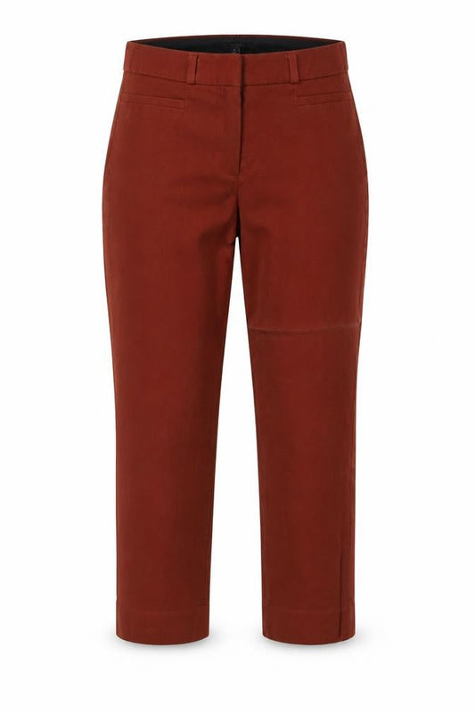 Womens UK Size 8 Banana Republic Regular Fit Cropped Brown Trousers