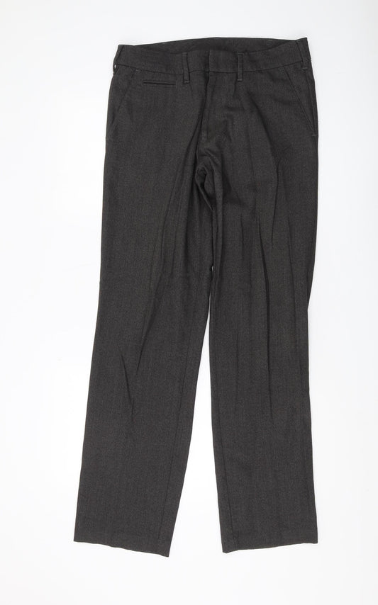 Hugo Boss Men's Grey Dress Pants, Size M, Regular Fit