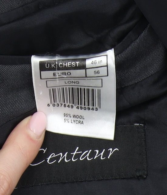 Mens UK Size 46 Centaur Regular Grey Suit Jacket