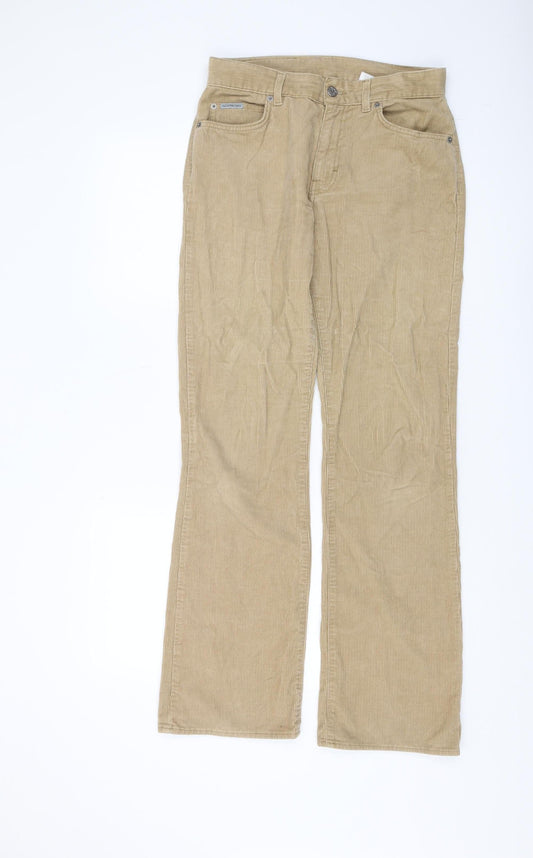 Mens UK Size 29 Calvin Klein  Corduroy Beige Trousers