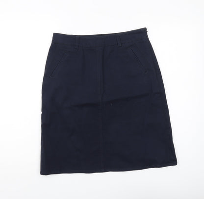 Laura Ashley Women's Blue Pencil Skirt Size 10